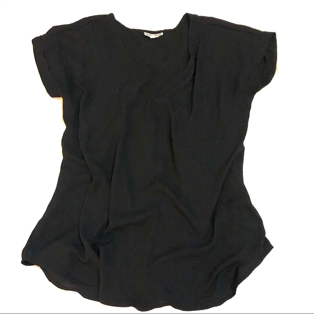 Pleione Black Casual Blouse